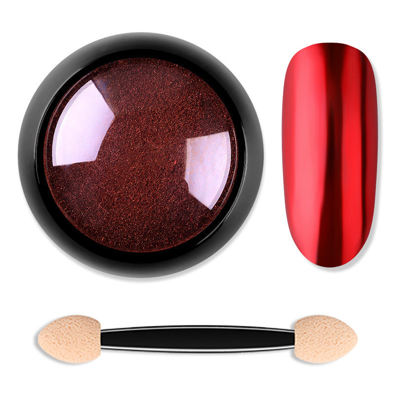 Nail Glitter Powder - 12 Colors Mirror Chrome Titanium Powder | Professional Nail Art