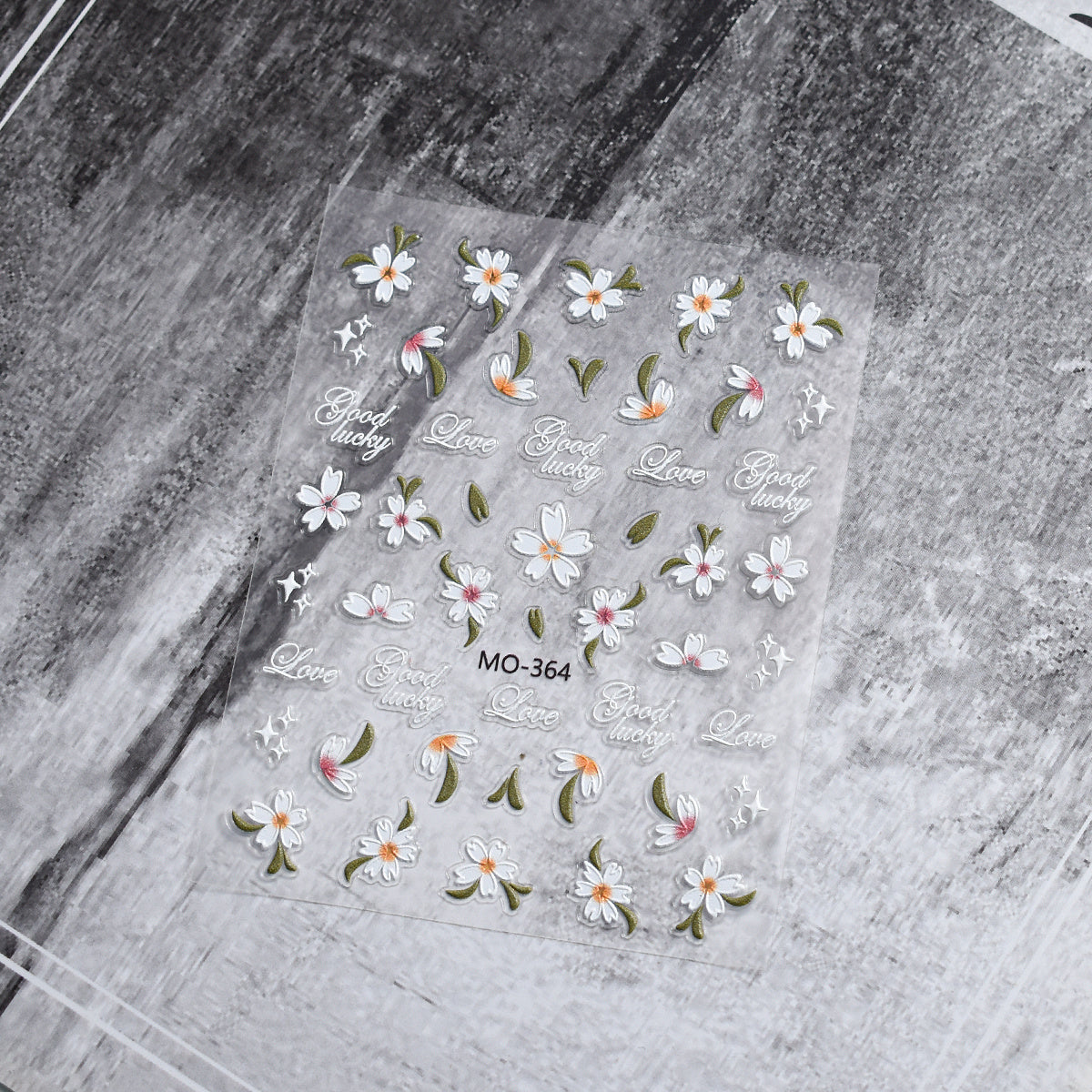 Camellia 5d Relief Nail Sticker Stereo Ornament