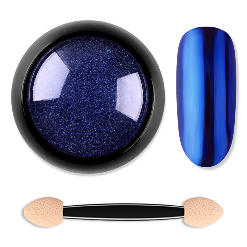 Nail Glitter Powder - 12 Colors Mirror Chrome Titanium Powder | Professional Nail Art