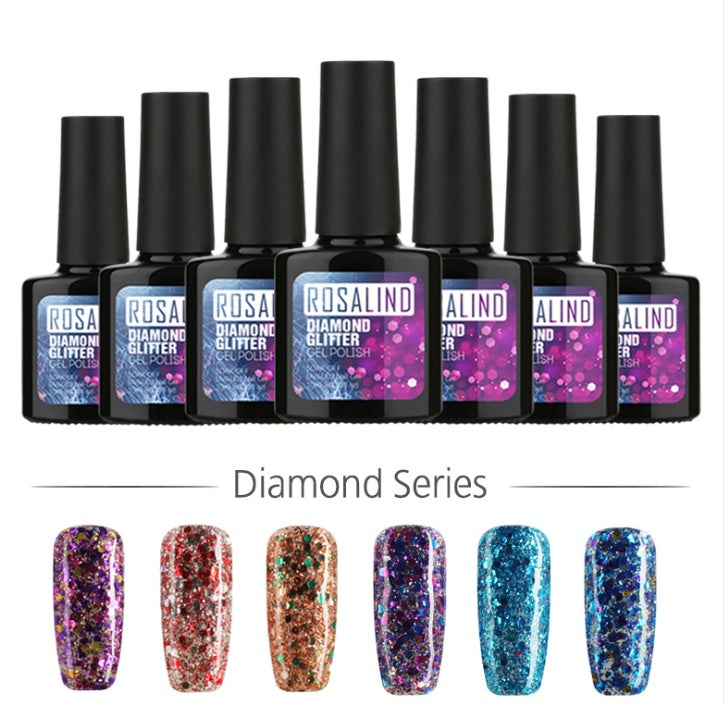 Diamond Nail Gel Polish - Professional UV LED Gel 10ml | Long-Lasting Shine