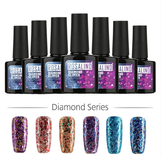 Diamond Nail Gel Polish - Professional UV LED Gel 10ml | Long-Lasting Shine