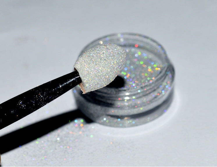 Rainbow Laser Mirror Powder - Holographic Chrome Nail Pigment | Professional Mirror Effect
