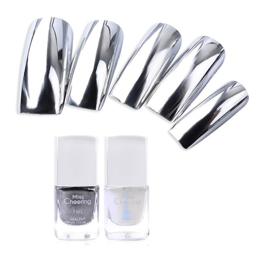Mirror Chrome Nail Polish - Ultra High Shine Metallic Finish | Long-Lasting Quick-Dry Formula