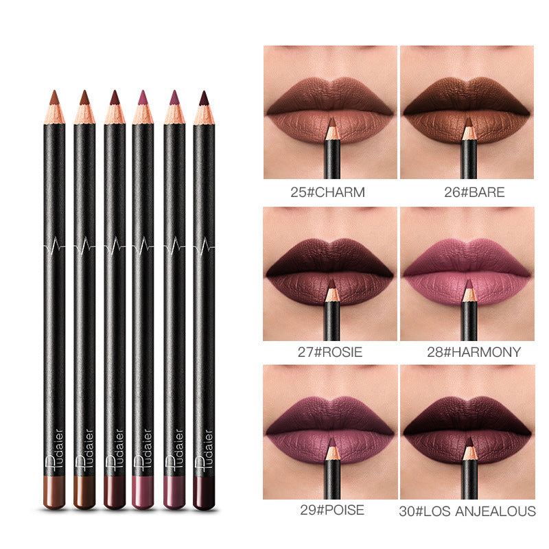 Waterproof Lip Liner Set - 36 Colors Non-Smudge Nude Shades | Long-Lasting