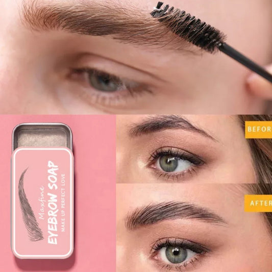 Professional Eyebrow Cream - Waterproof Long-Lasting Brow Gel with Brush