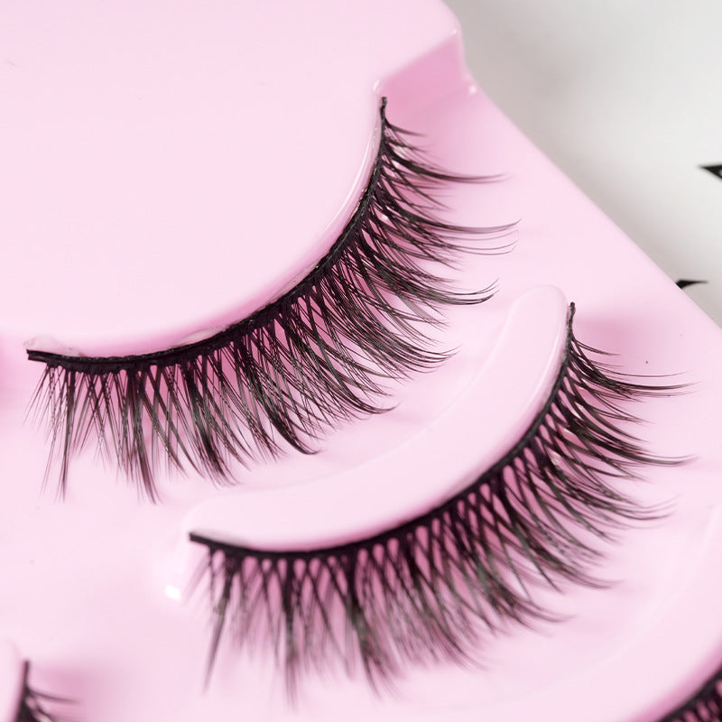 Natural False Eyelashes - 5 Pairs Manga Style Wispy Lashes | Korean Makeup
