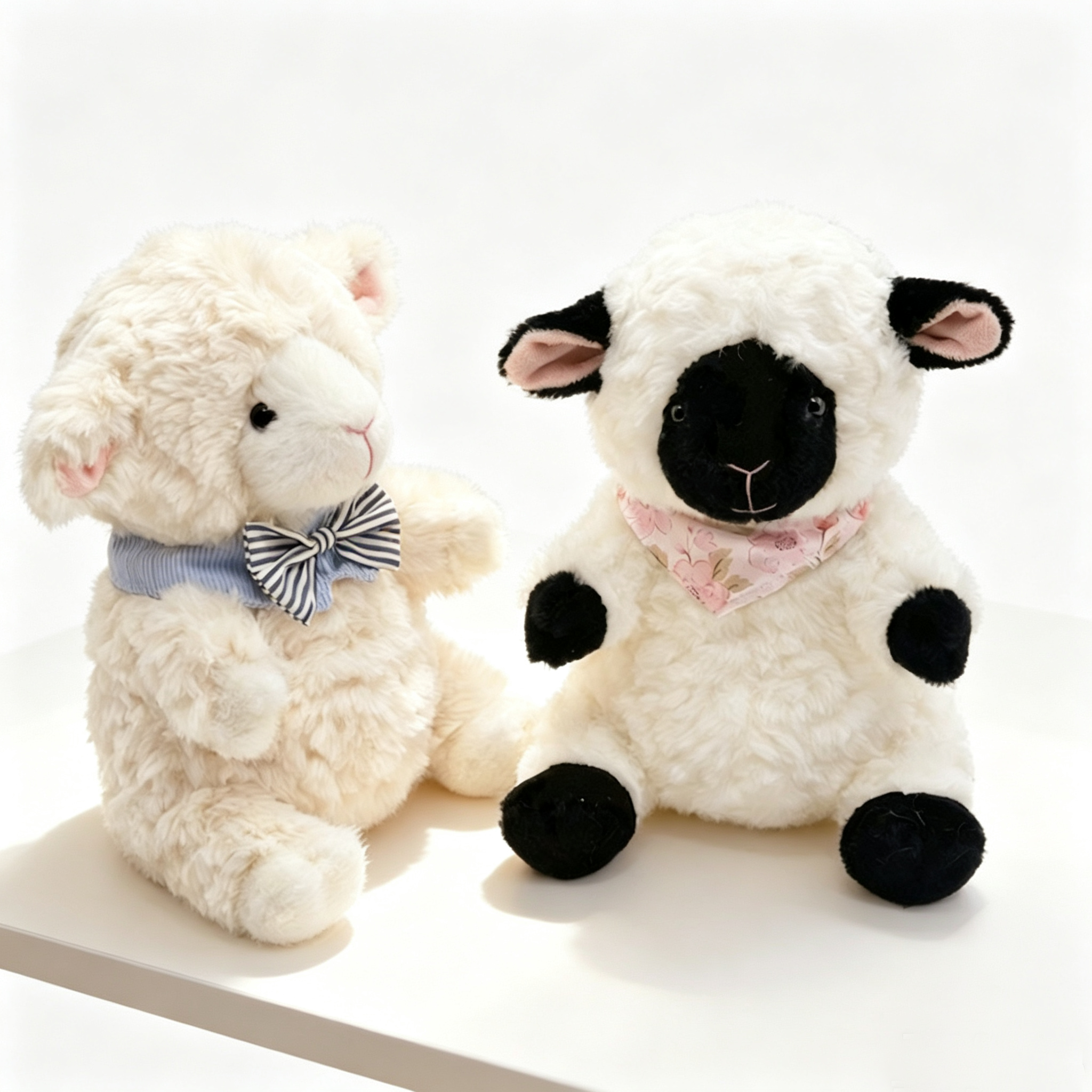 Sitting Lamb Plush Toy — Cute Stuffed Animal Doll