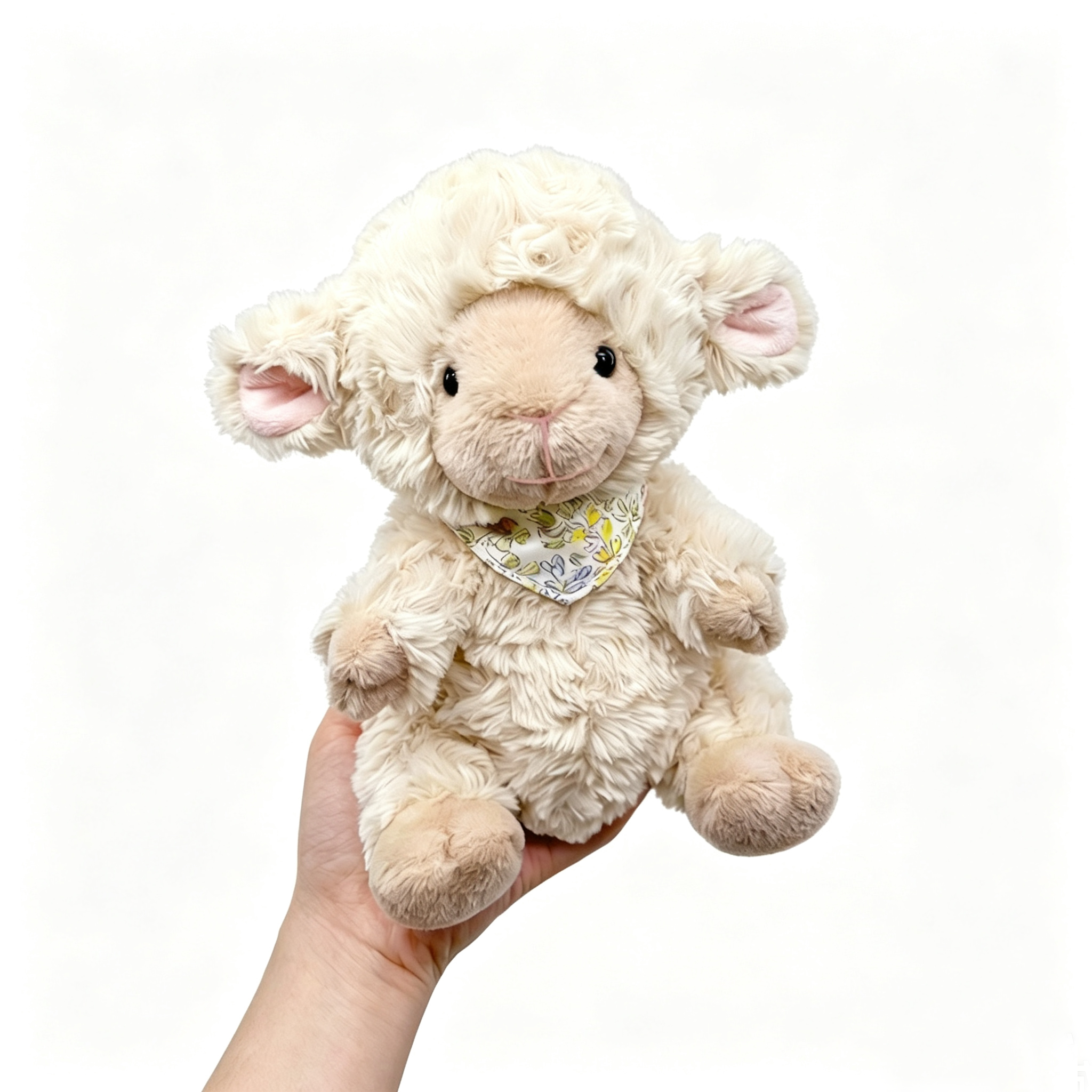 Sitting Lamb Plush Toy — Cute Stuffed Animal Doll