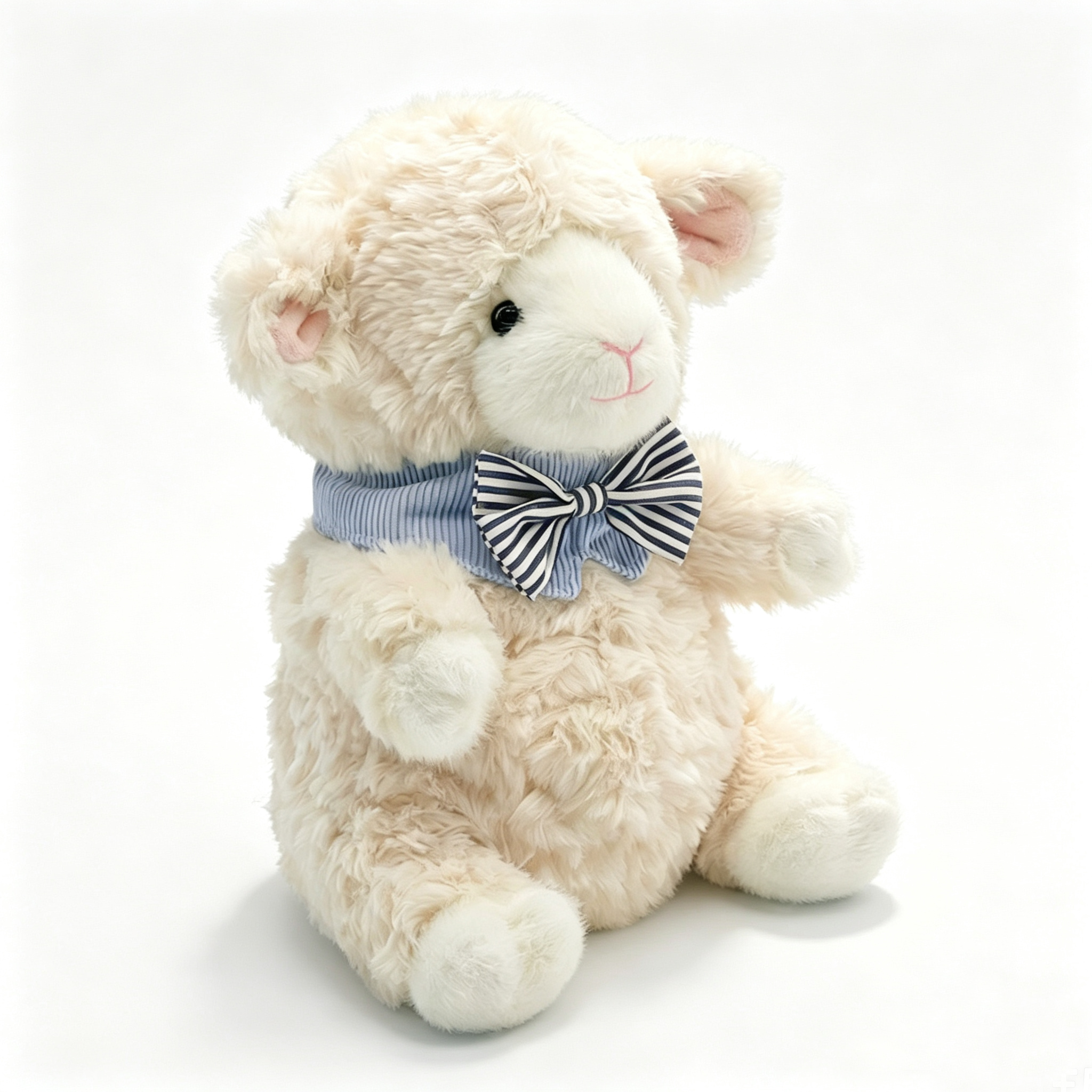 Sitting Lamb Plush Toy — Cute Stuffed Animal Doll