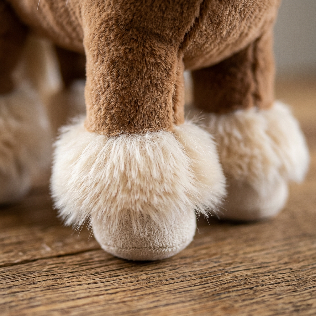 Toffee Shetland Pony Plush —  Fluffy Mane Standing Horse Toy 🐴✨