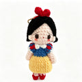 Handmade Crochet Princess Girl Doll Keychain | 11cm Plush Toy