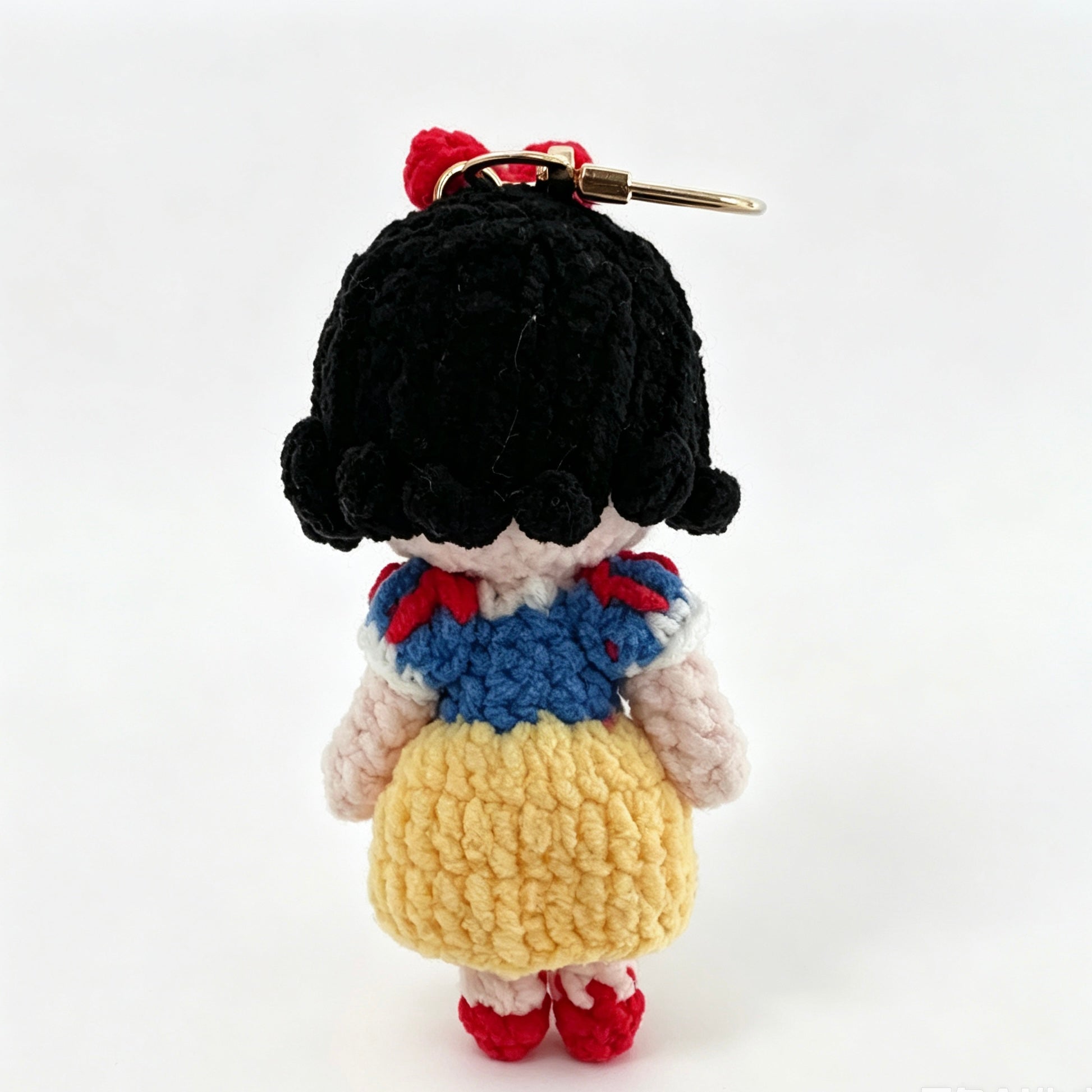 Handmade Crochet Princess Girl Doll Keychain | 11cm Plush Toy