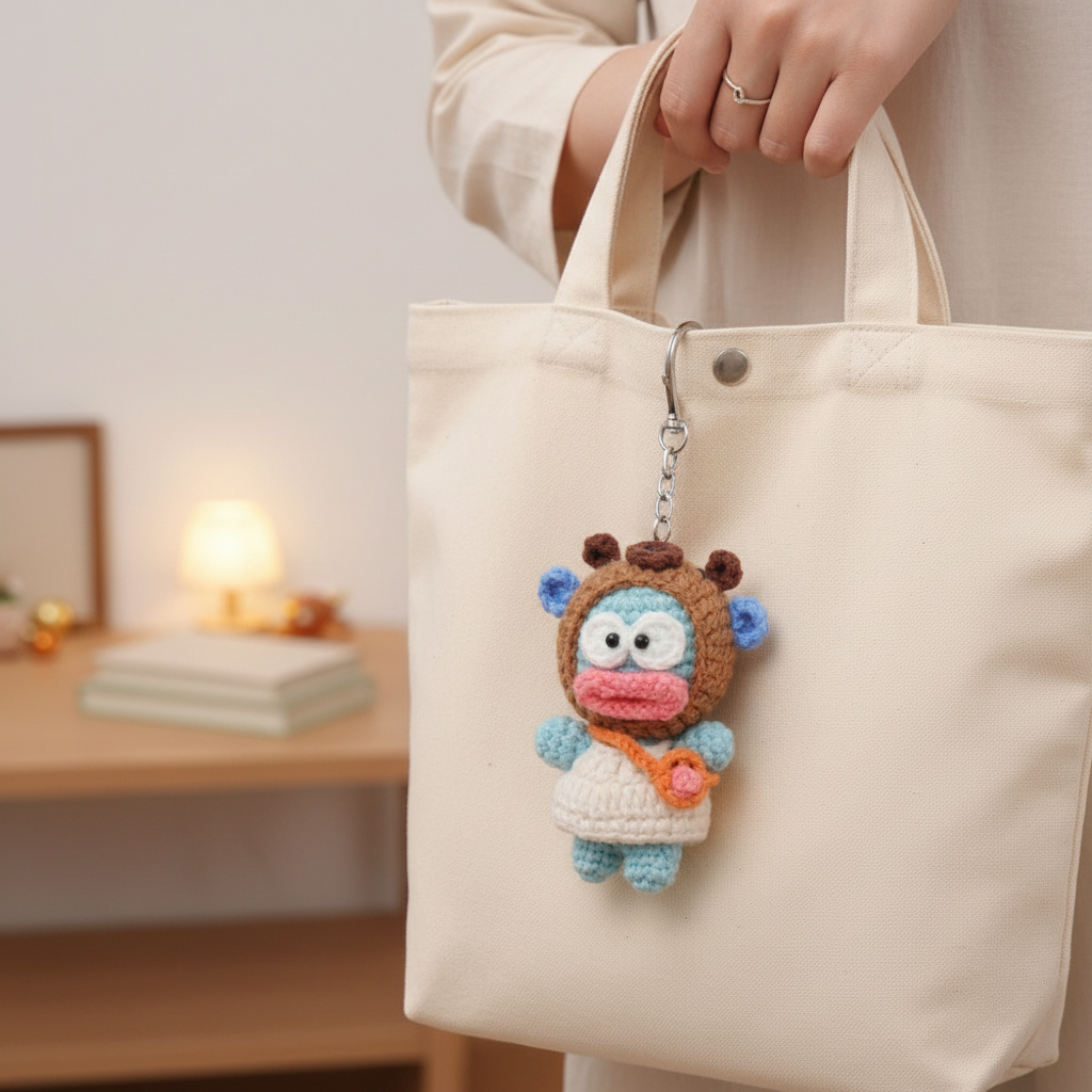 Sandiamon Cute Crochet Doll Bag Charm