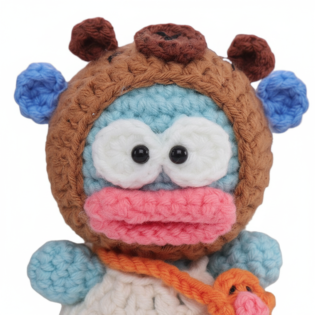 Sandiamon Cute Crochet Doll Bag Charm