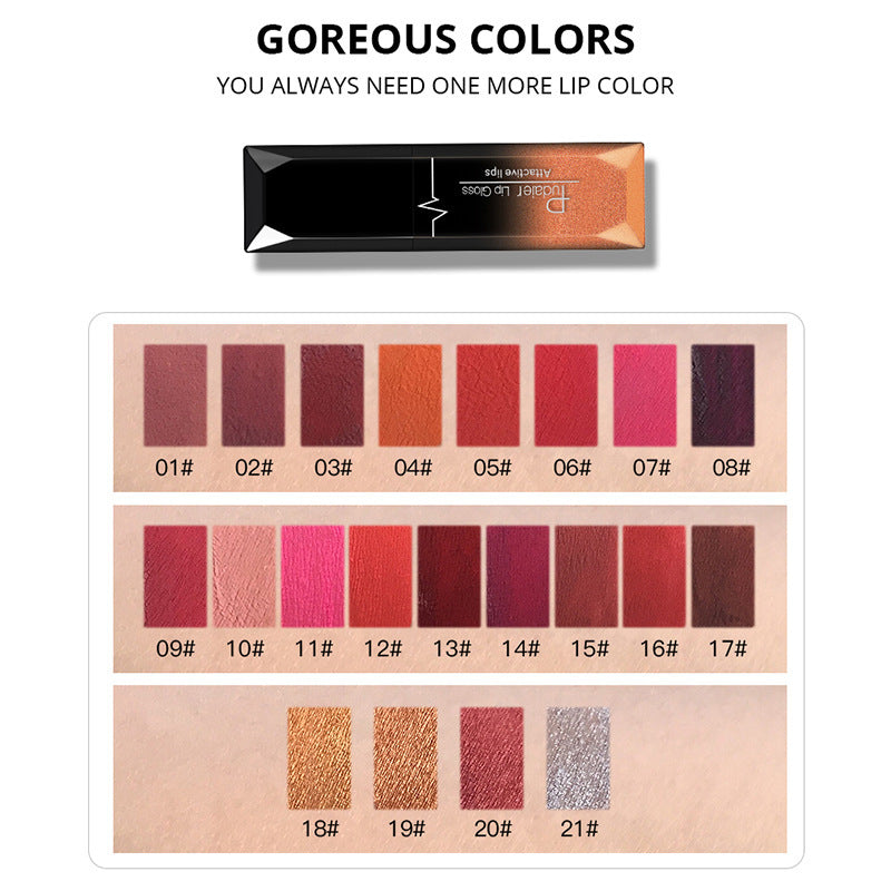 Matte Liquid Lipstick - Waterproof Long-Lasting Lip Gloss | 21 Bold Colors 8ml