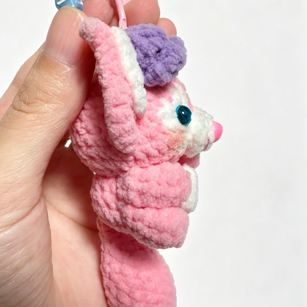 Sweet Floral Pink Fox Charm — Curious Blossom Explorer 🦊🌸