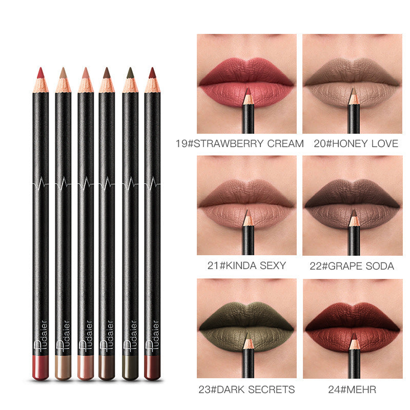 Waterproof Lip Liner Set - 36 Colors Non-Smudge Nude Shades | Long-Lasting