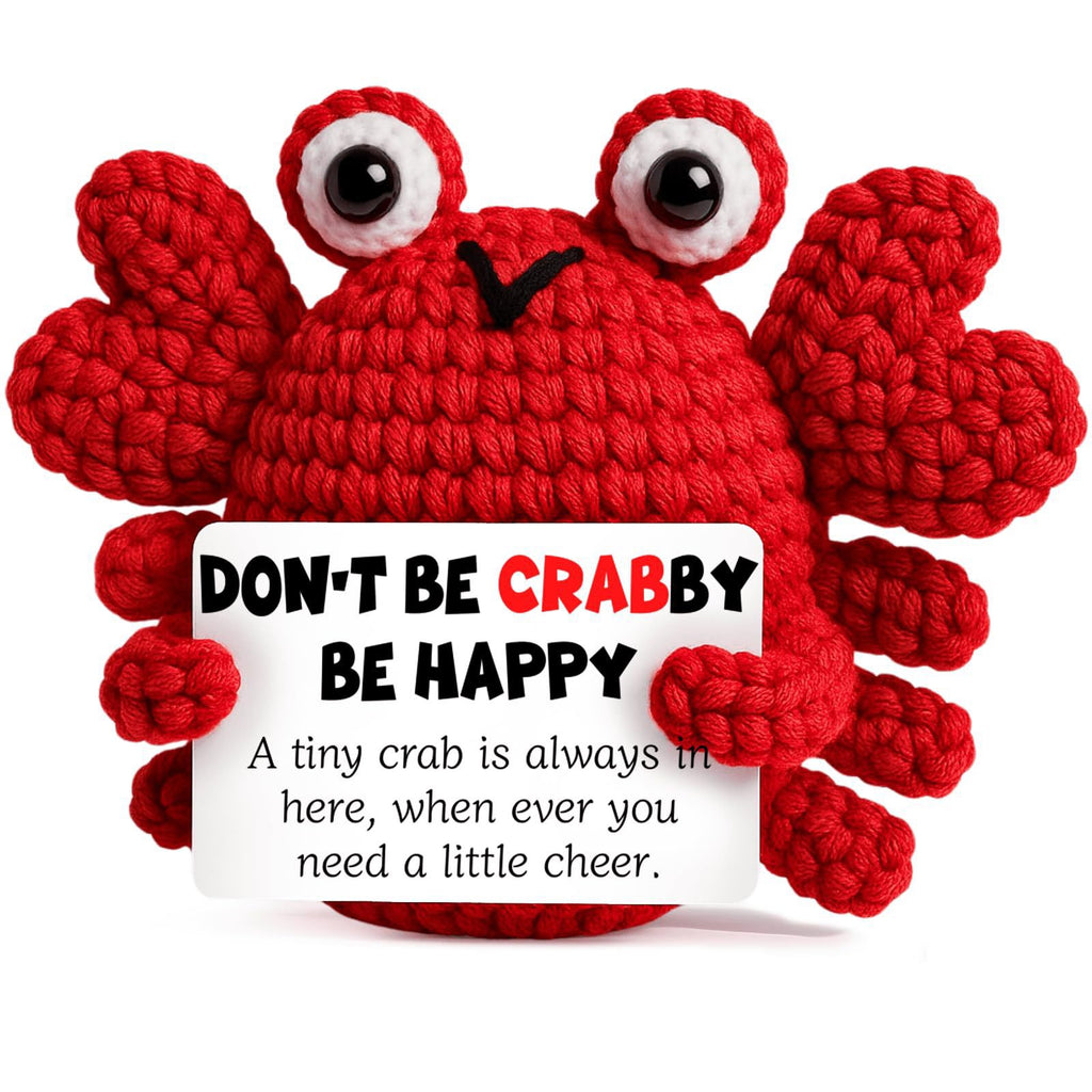 Handmade Crochet Crab Doll – "To My Love" Gift