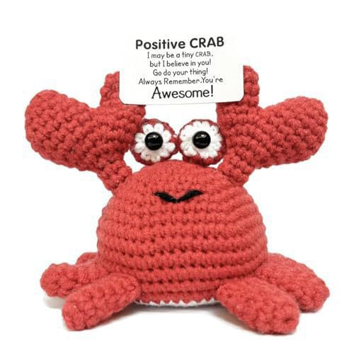 Handmade Crochet Crab Doll – "To My Love" Gift