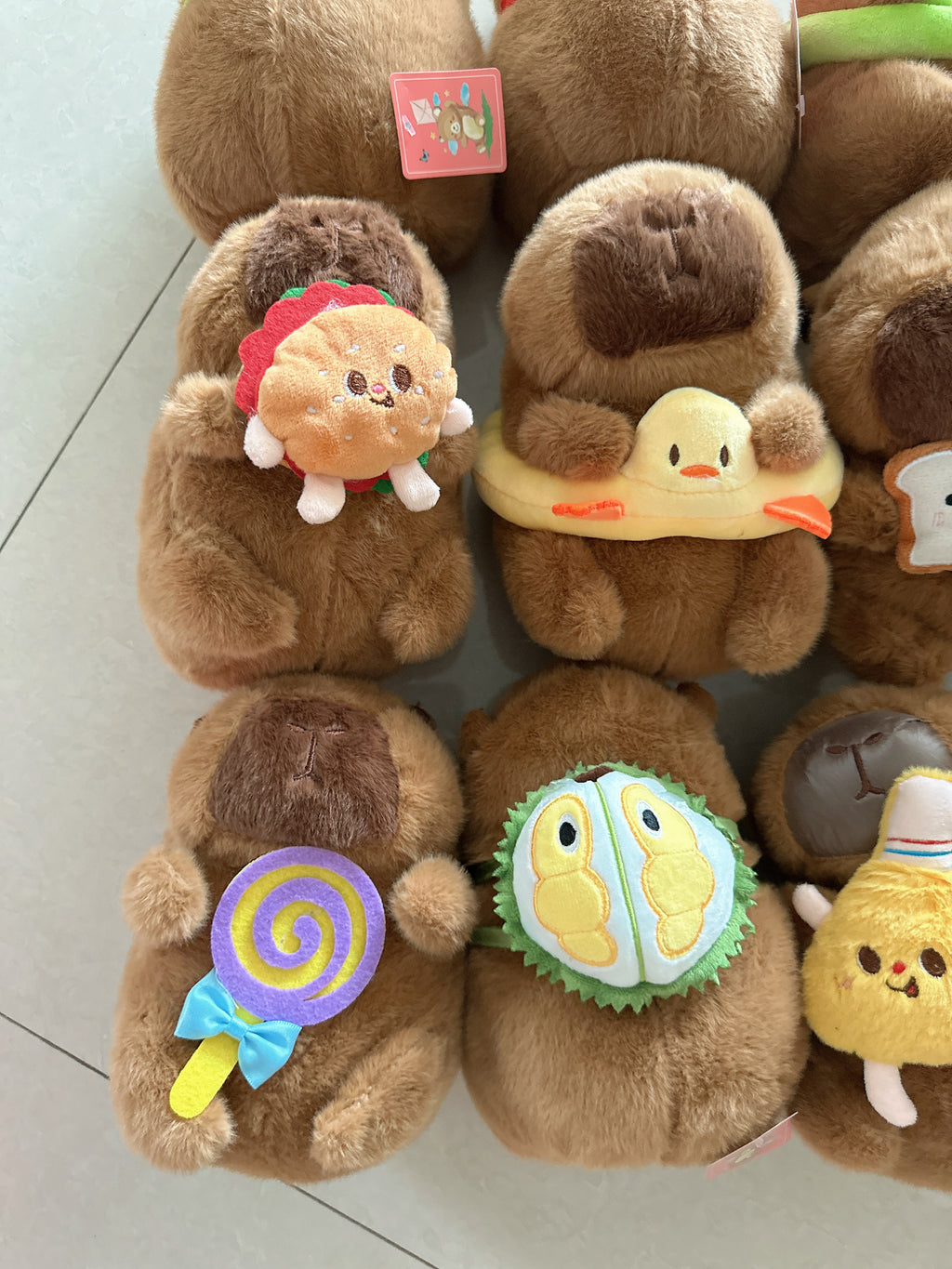 Capybara Plush Toy with Mini Chick 23cm