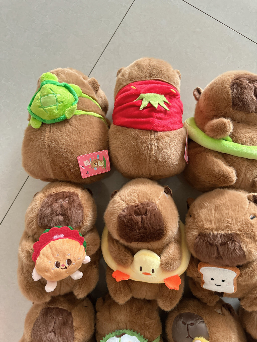Capybara Plush Toy with Mini Chick 23cm