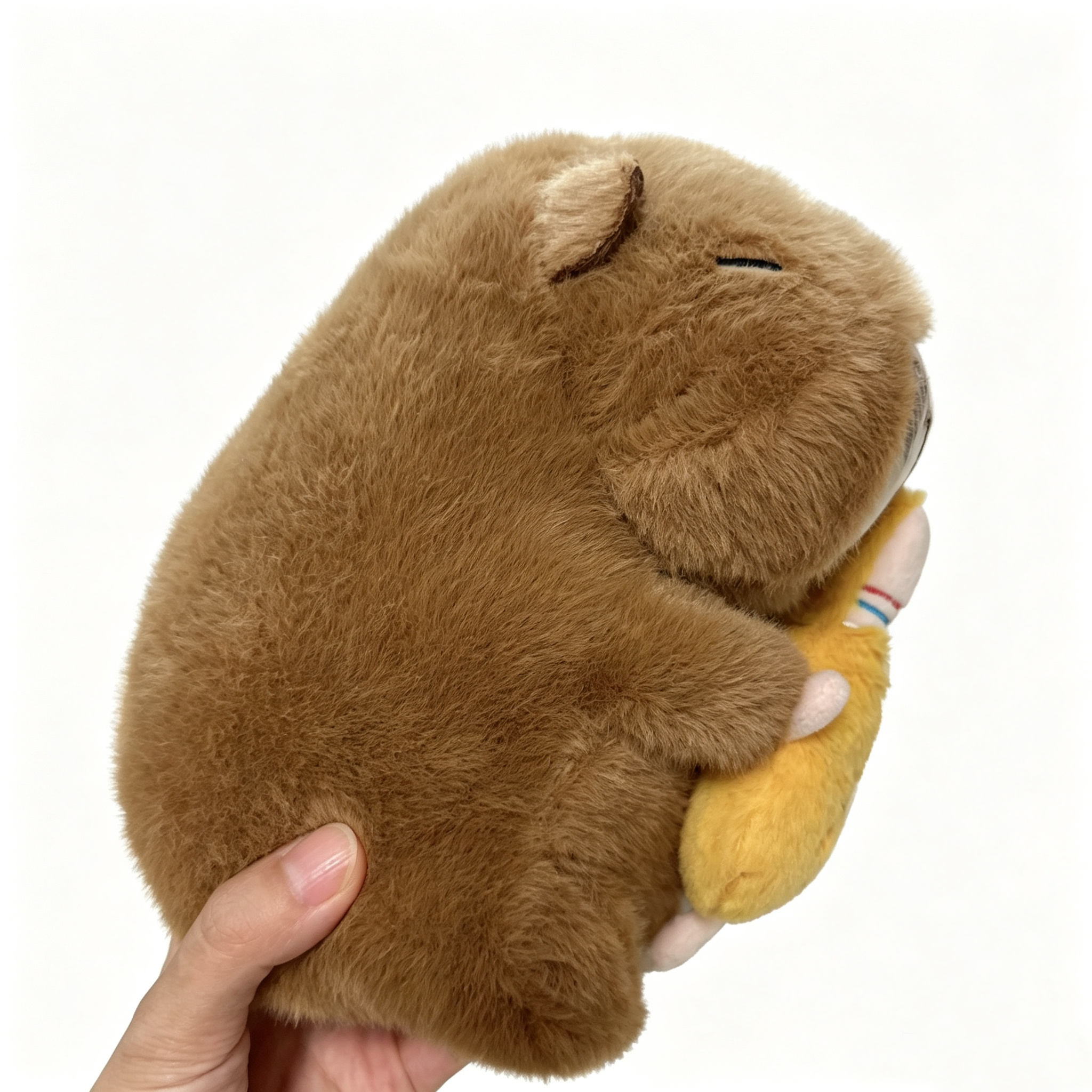 Capybara Plush Toy with Mini Chick 23cm