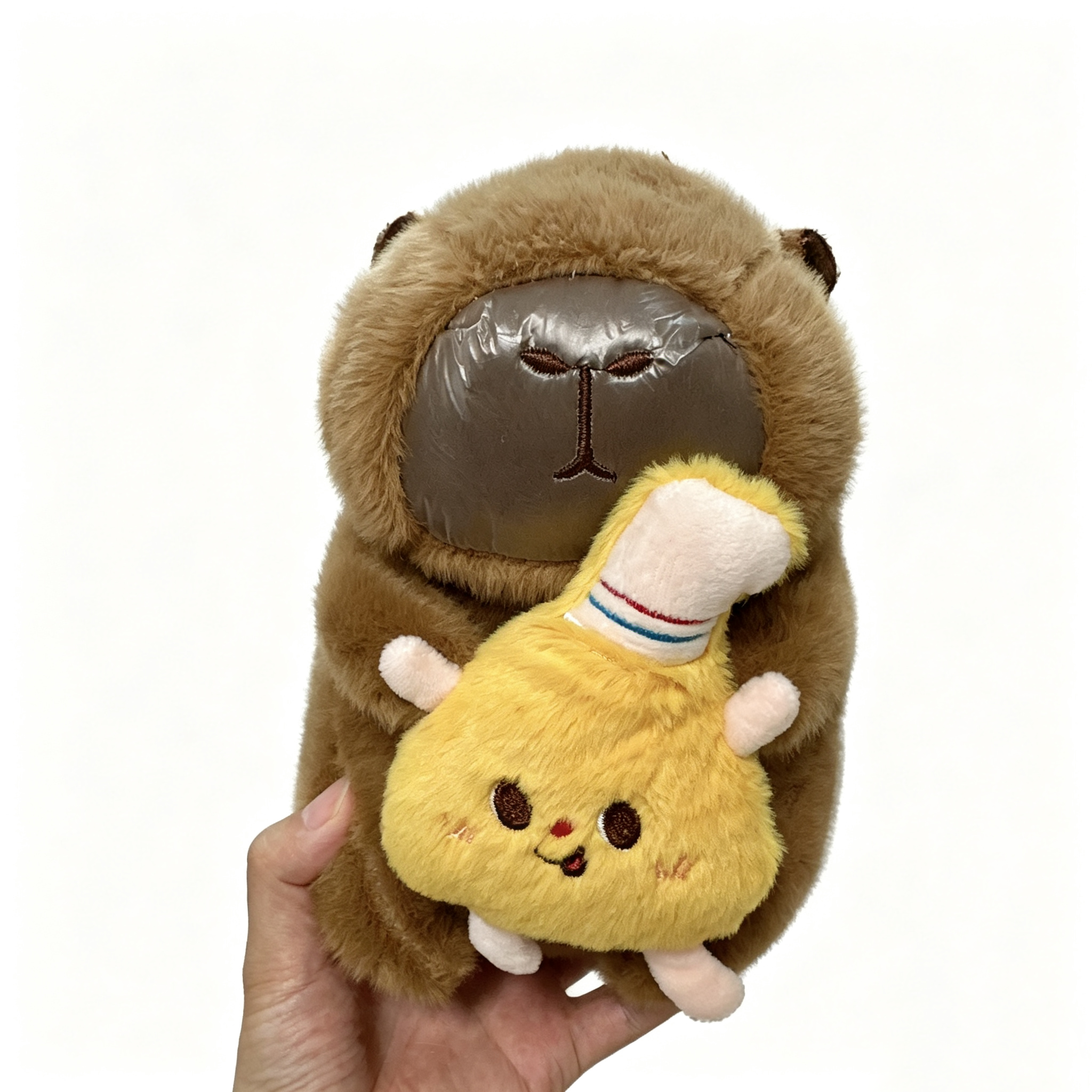 Capybara Plush Toy with Mini Chick 23cm