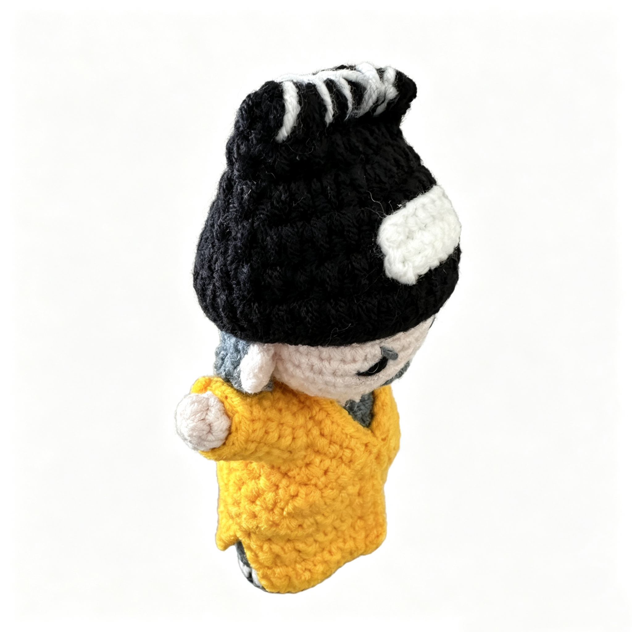 Handmade Crochet Lam Ching-Ying Taoist Priest Doll – Iconic Hong Kong Ghost Hunter Figure