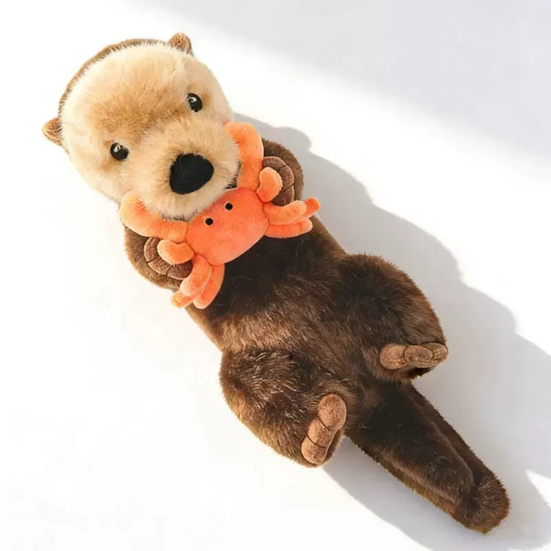 Adorable Sea Otter Plush Toy | 34–40 cm Ultra-Soft Stuffed Animal