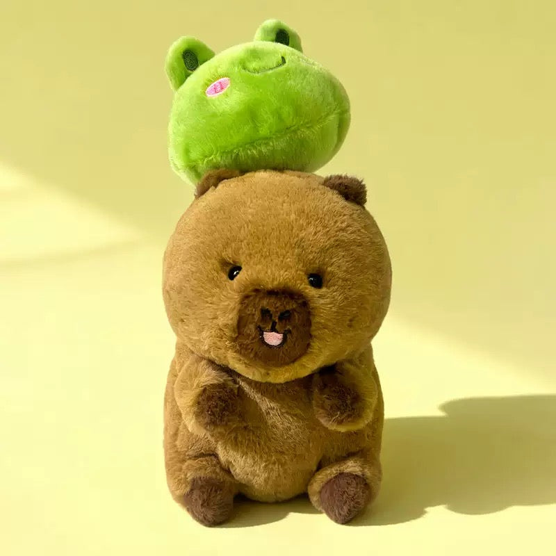 Cute Animal Plush Toy with Backpack Design | Bear, Panda, Frog & Bunny