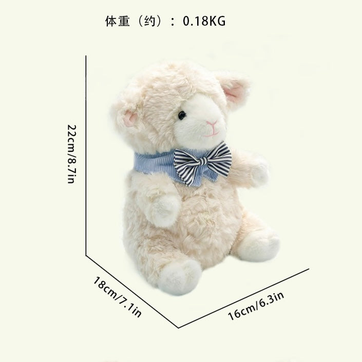 Sitting Lamb Plush Toy — Cute Stuffed Animal Doll