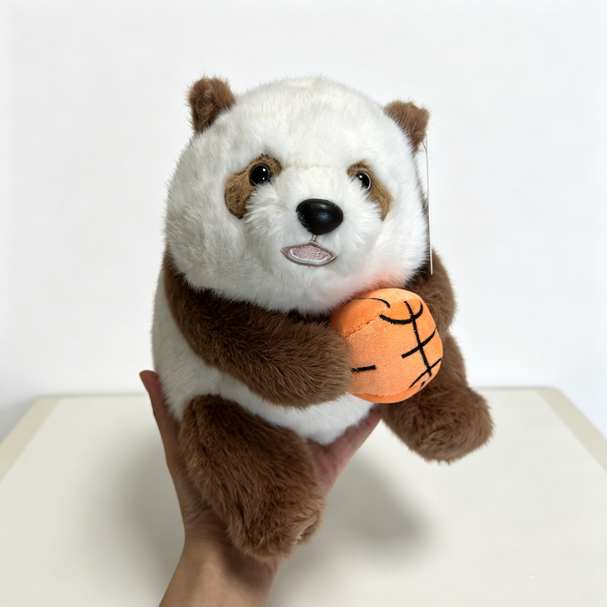 Qi Zai Panda Plush Toy — Rare Brown Panda Stuffed Animal