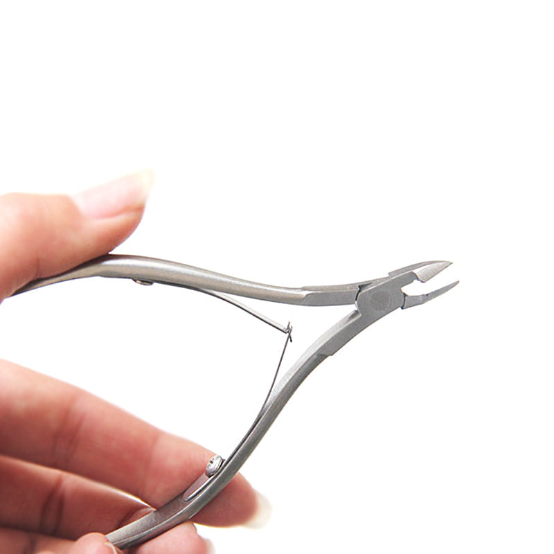 Professional Nail Cuticle Pliers - Stainless Steel Manicure Tool | Precision Cutter