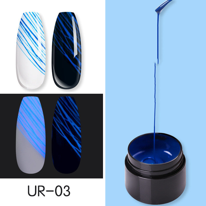 Luminous Glow-in-the-Dark Nail Art Gel - 3-Piece UV Gel Polish Set | Party Nails