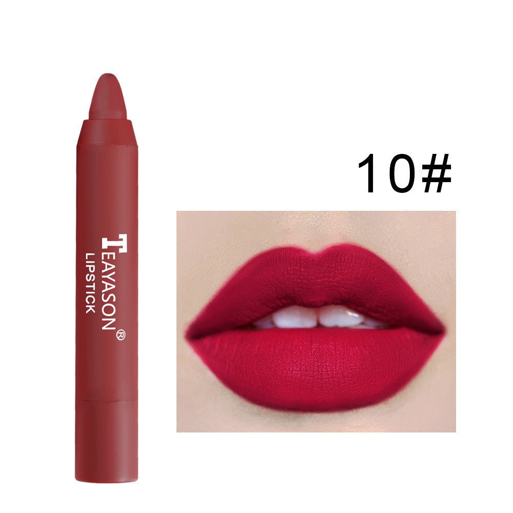 Matte Lipstick Pen Set - Rotating Twist-Up Lip Color | 12 Long-Lasting Shades