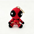 Red Hero Amigurumi Charm — Handmade Crochet Keychain Doll