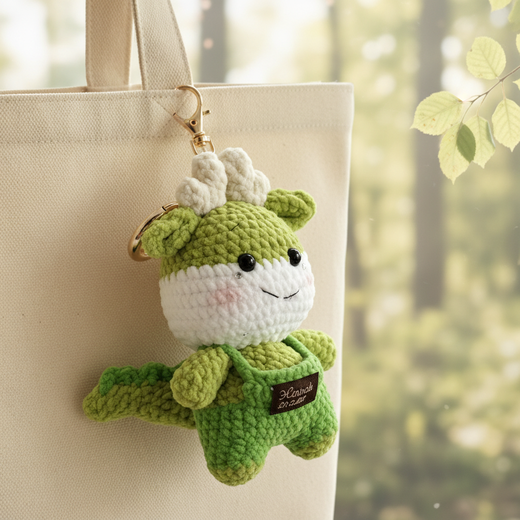 Handmade Crochet Deer Doll Amigurumi Charm