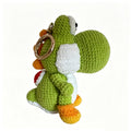 Handmade Crochet Green Dinosaur Doll Keychain | 10cm Plush Toy