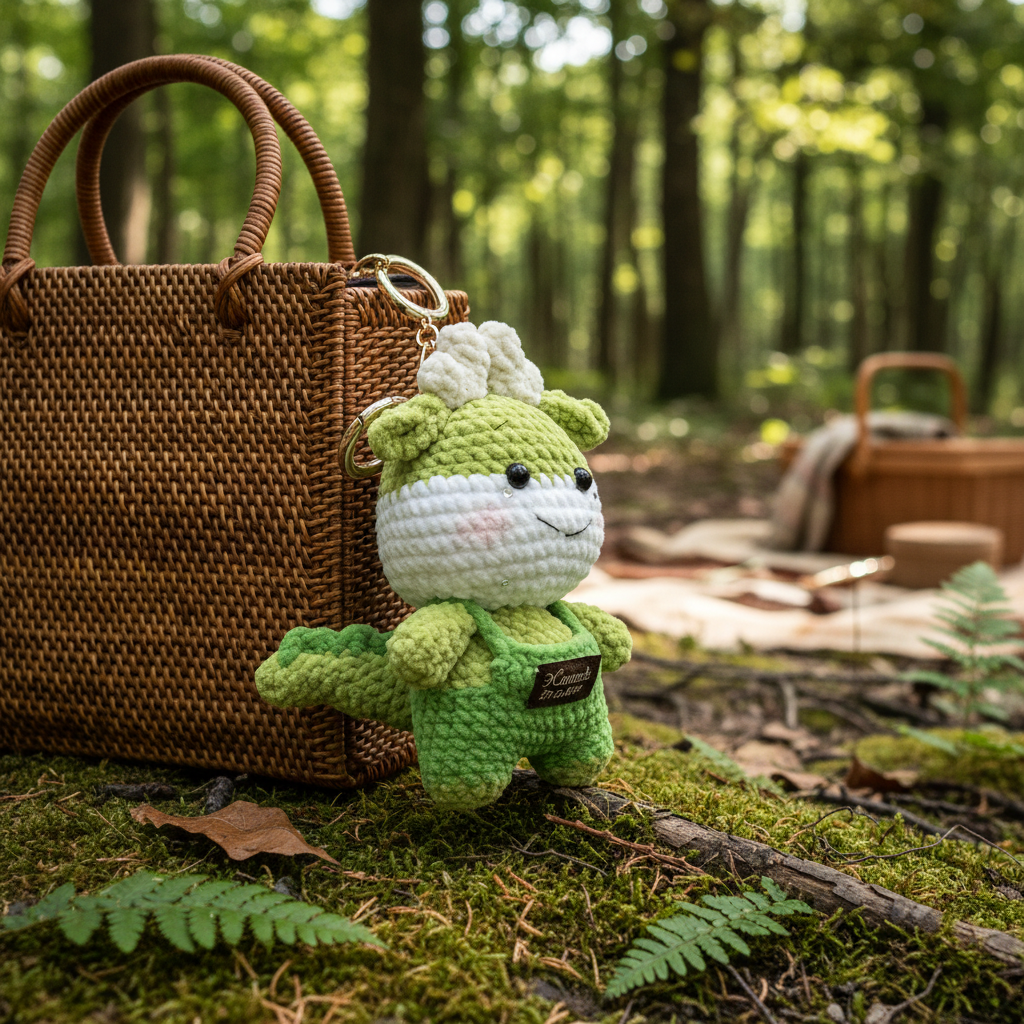 Handmade Crochet Deer Doll Amigurumi Charm