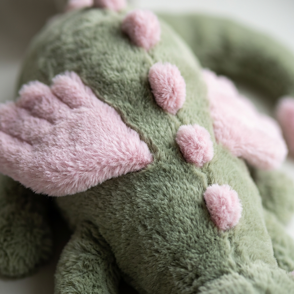 Sleeping Sage Dragon Plush —  Fluffy Lying Dragon Pillow 🐉💕
