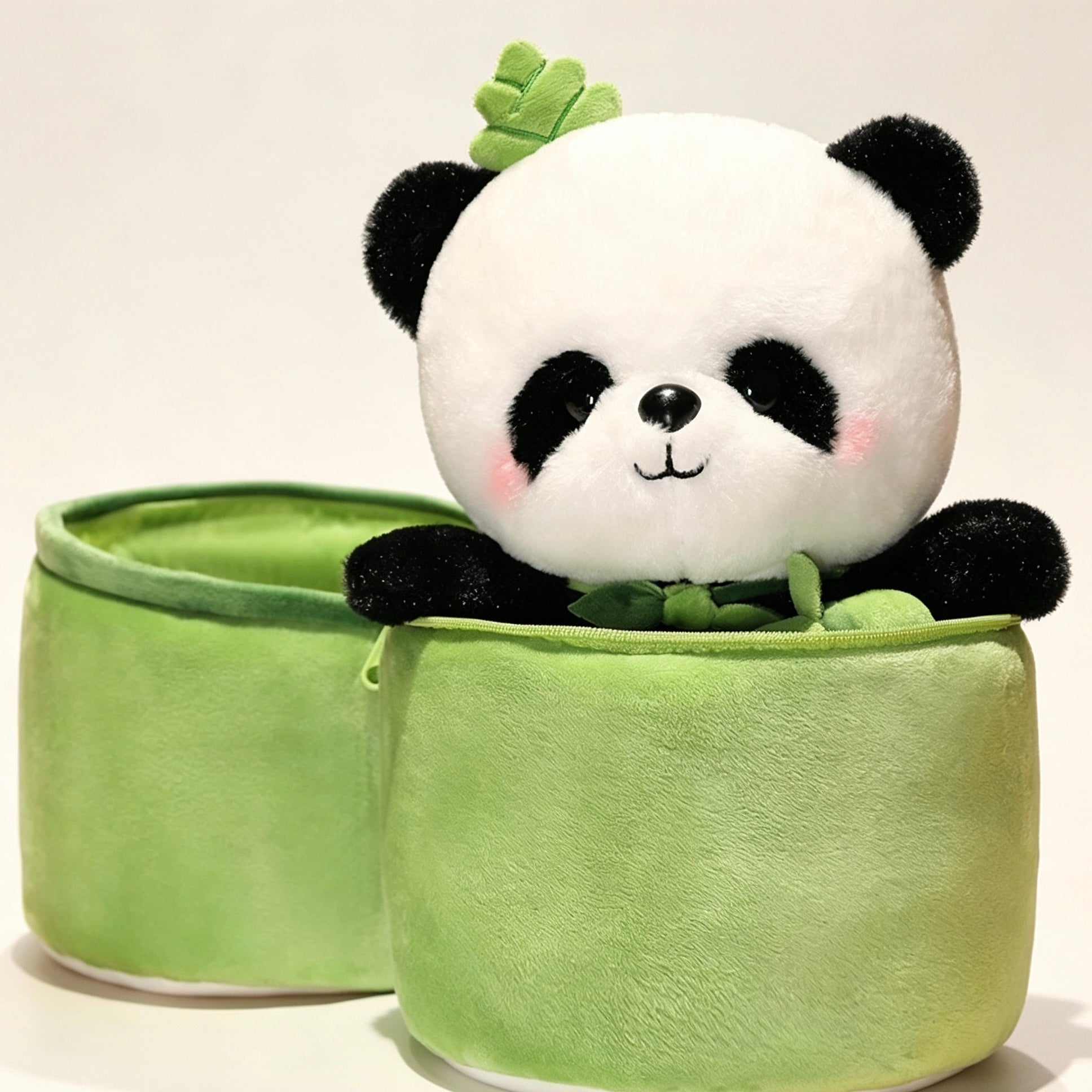 Bamboo Tube Panda Hero Plush Toy