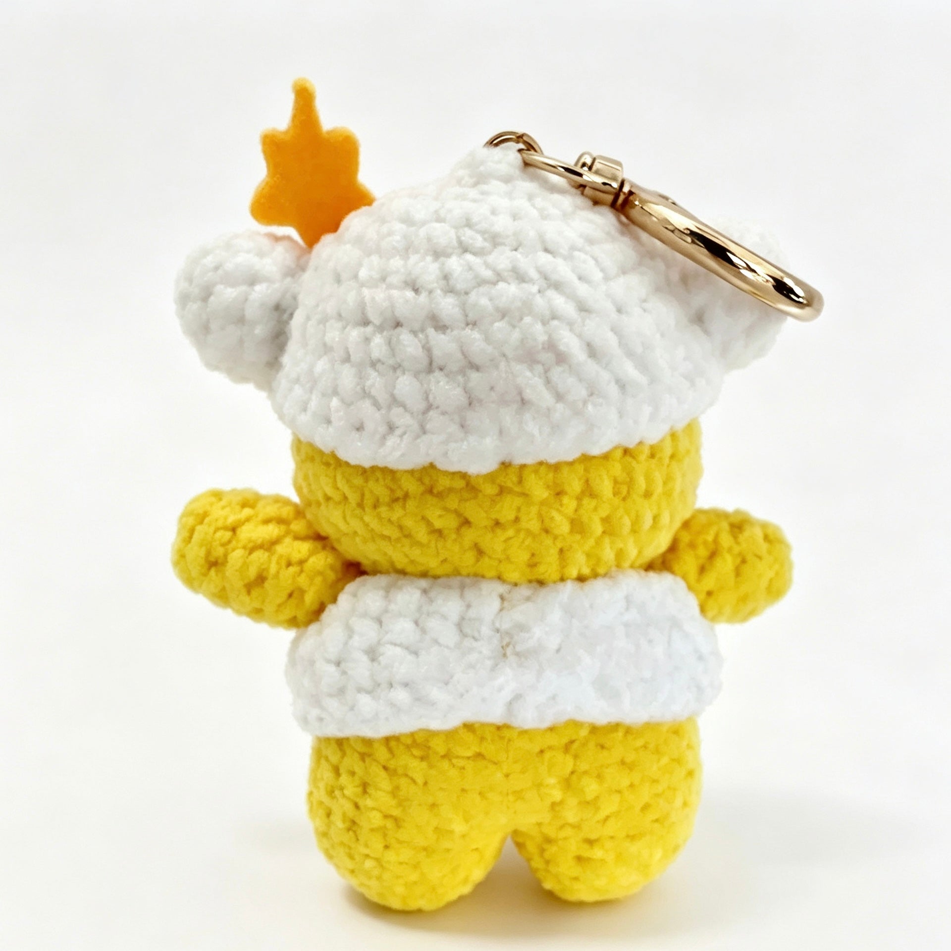 Handmade Crochet Bear Doll Keychain Charm
