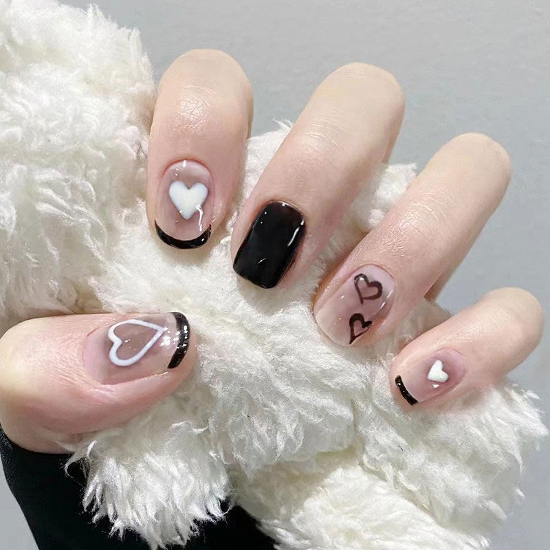 Wearable nails elegant design close-up