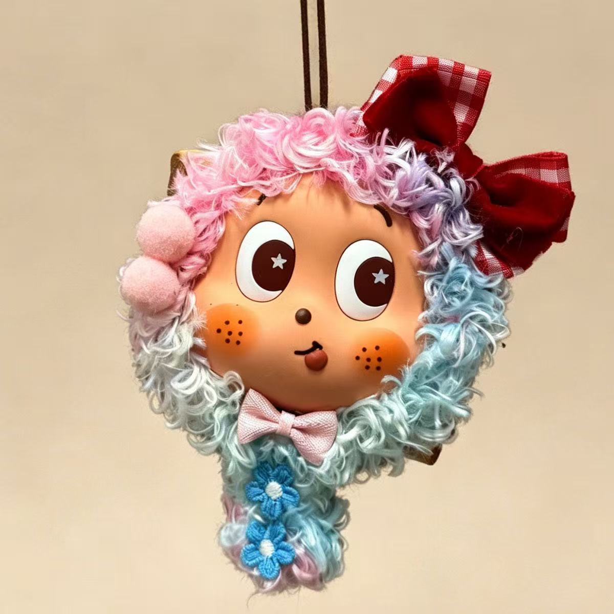 Curly Doll Bag Charm
