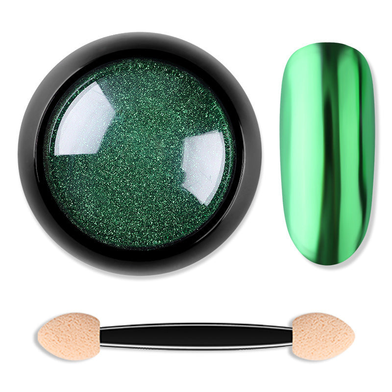 Nail Glitter Powder - 12 Colors Mirror Chrome Titanium Powder | Professional Nail Art