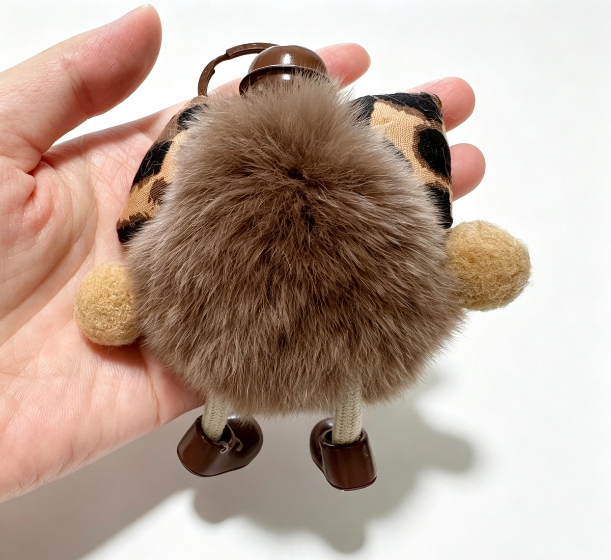 Leopard Bow Fuzzy Monster — Sweet, Wild & All Legs 🐆🤎