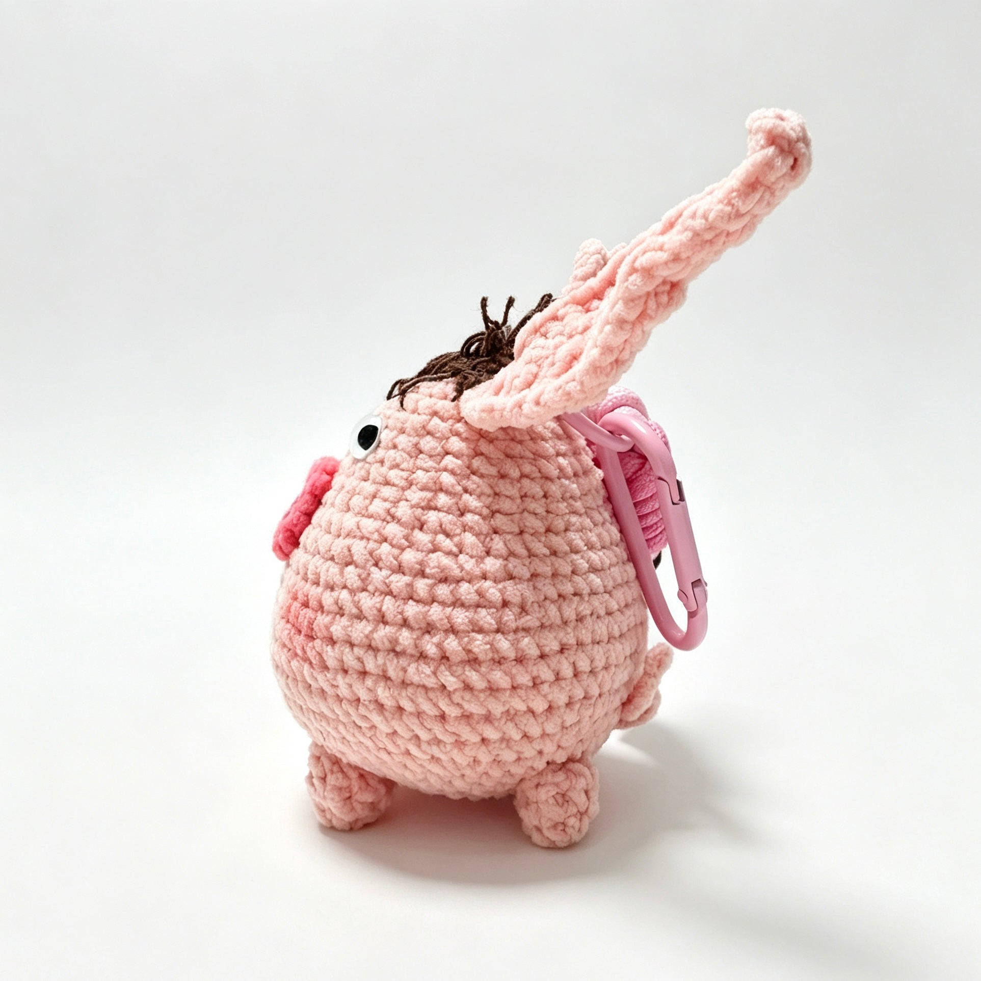 Taiyi’s Pig Amigurumi Charm — Handmade Crochet Keychain Doll