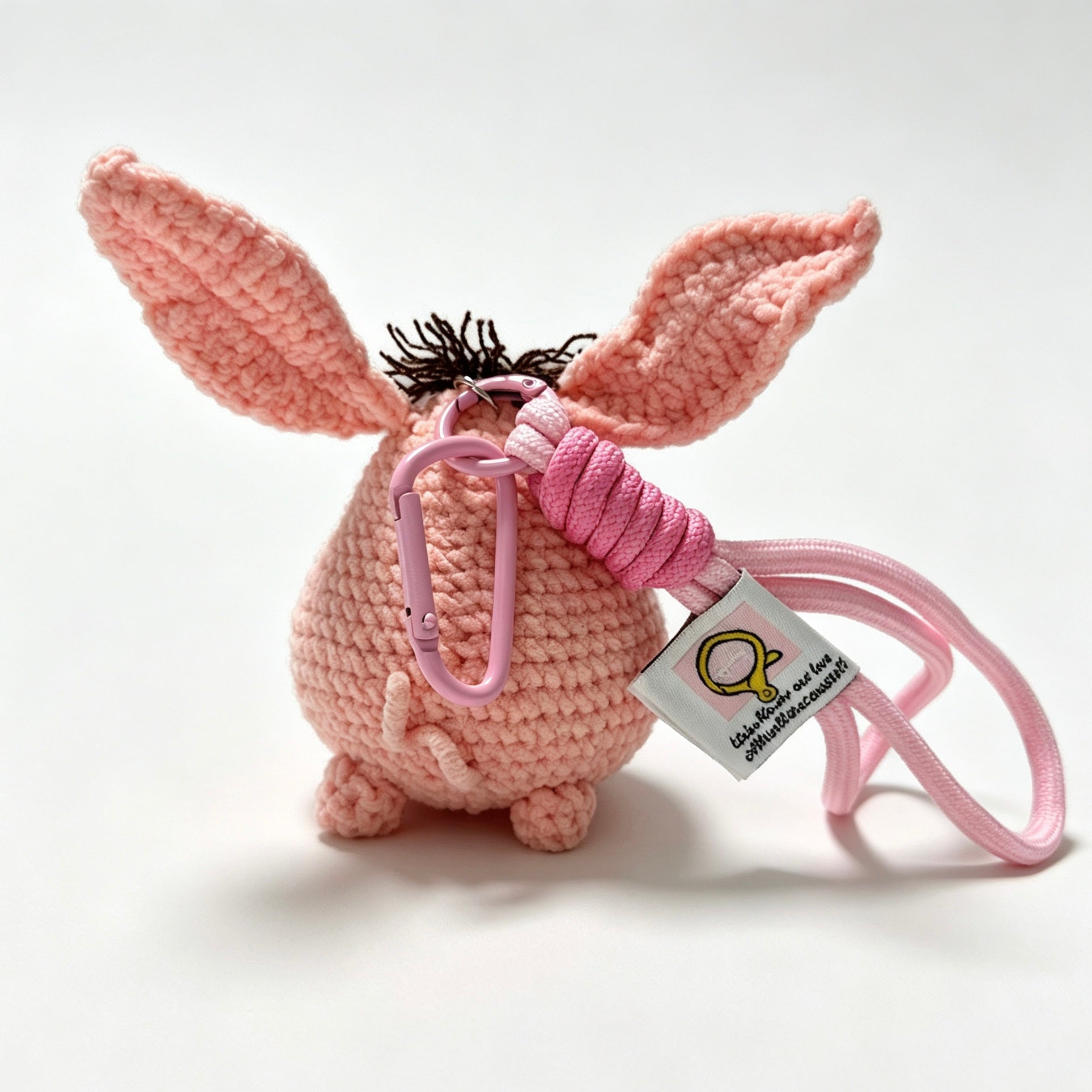 Taiyi’s Pig Amigurumi Charm — Handmade Crochet Keychain Doll