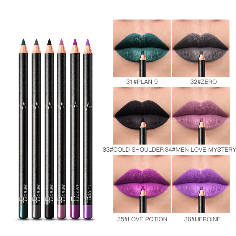Waterproof Lip Liner Set - 36 Colors Non-Smudge Nude Shades | Long-Lasting