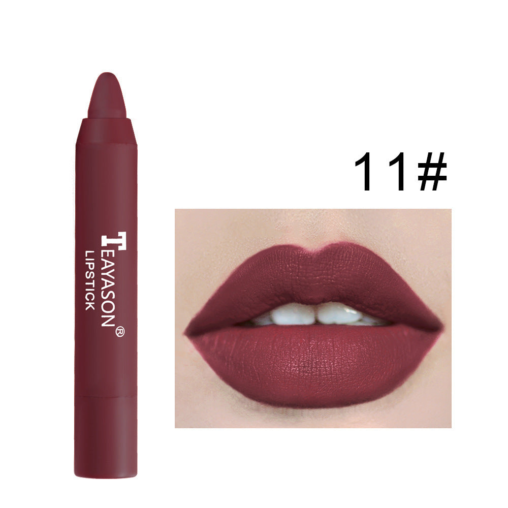 Matte Lipstick Pen Set - Rotating Twist-Up Lip Color | 12 Long-Lasting Shades